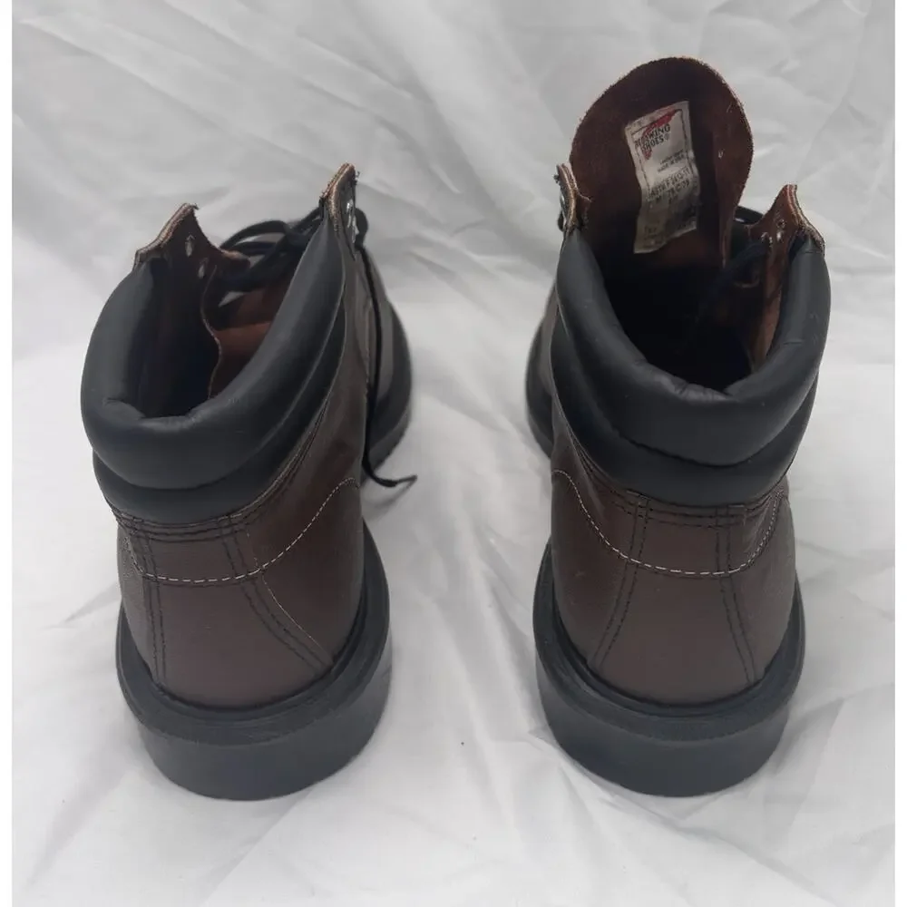 Red Wing 8215 Steel Toe 6” Boots Brown Leather USA Mens 11.5